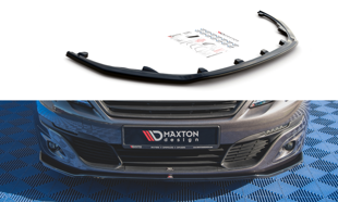 Maxton Front Splitter V.1 Peugeot 308 Mk2 Facelift - Gloss Black