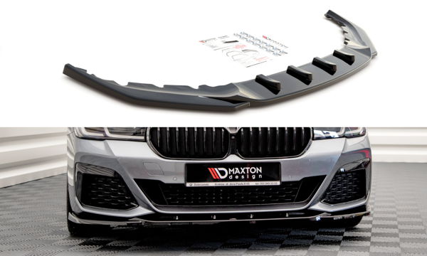 Maxton Front Splitter V.2 BMW 5 G30 Facelift M-Pack - Gloss Black