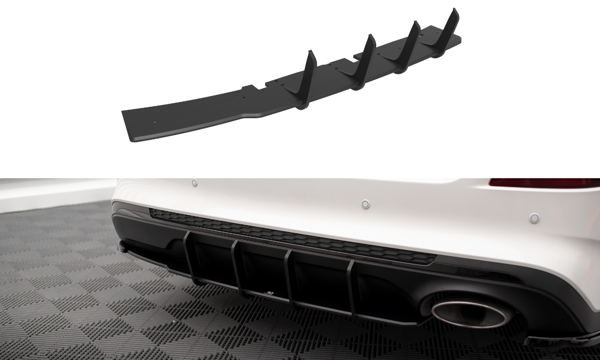 Maxton Street Pro Rear Diffuser Kia Optima Mk4 Facelift - Black