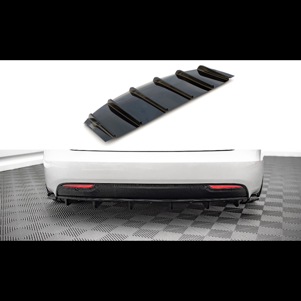 Maxton Rear Valance Tesla Model S Facelift - Gloss Black