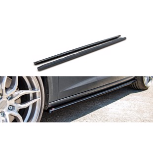 Maxton Side Skirts Diffusers V.2 Seat Leon Mk3 Cupra/ Fr Facelift - Gloss Black