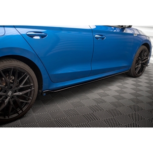 Maxton Side Skirts Diffusers V.1 Skoda Octavia Mk4 - Gloss Black