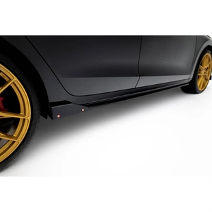 Maxton Side Skirts Diffusers + Flaps V.2 Skoda Octavia RS Mk4 - Gloss Black