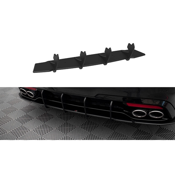 Maxton Street Pro Rear Diffuser V.1 Kia Stinger GT / GT-Line Mk1 - Black