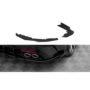 Maxton Street Pro Rear Side Splitters Kia Stinger GT / GT-Line Mk1 - Black