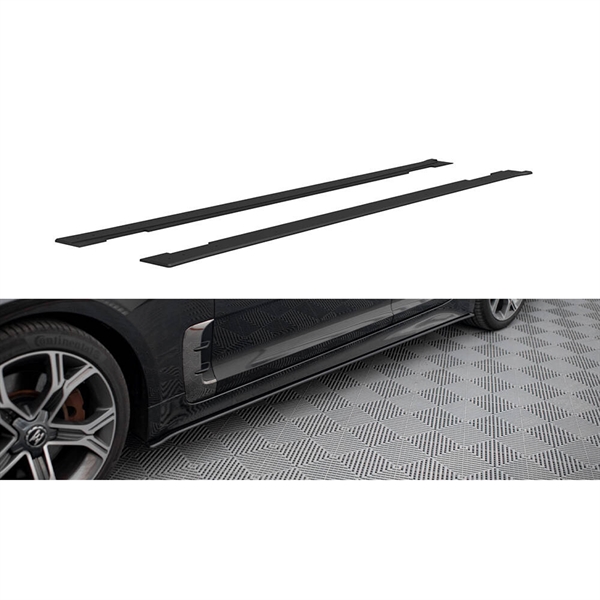 Maxton Street Pro Side Skirts Diffusers Kia Stinger GT / GT-Line / Standard Mk1 - Black