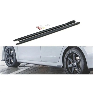 Maxton Side Skirts Diffusers V.3 Skoda Octavia RS Mk4 - Gloss Black