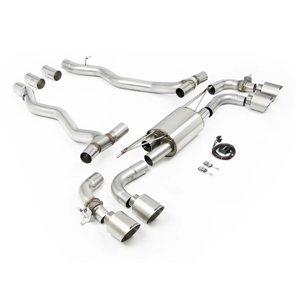 Milltek (NAS/ROW Spec) - Axle Back med Borstade Titanium Ändrör BMW 5 Serie M5 G90/G99