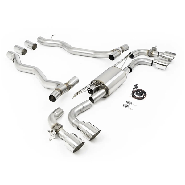 Milltek (NAS/ROW Spec) - Axle Back med Polerade Ändrör BMW 5 Serie M5 G90/G99