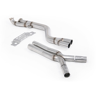 Milltek Sekundär Katalysator Bypass - Icke Resonerad med X Pipe till OE Axle Back Endast BMW 2 Serie M2 Coupe