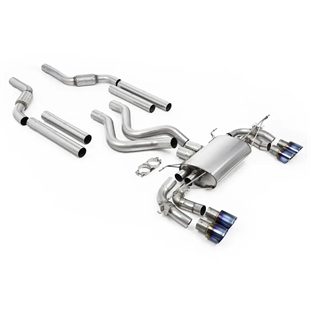 Milltek Partikelfilter-Bak med Brända/Blå Titanändrör Land Rover Defender OCTA 4.4 V8