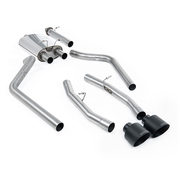 Milltek Standard version (Ingen Cut Out) Cat-Back med 5.5\' Cerakote Svarta Ändrör Dodge Ram 1500 5th Gen (Hemi V8)