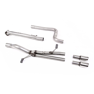 Milltek Straight Through (Högst) Cat-Back Avgassystem med GT-80 Polerade Ändrör Ford Fiesta MK7