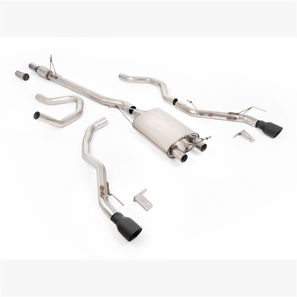 Milltek Downpipe-back-system med Cerakote Svarta slutrör Ford Ranger 2.3 PHEV