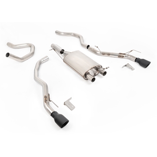 Milltek Front Pipe-Back Med Cerakote Svarta Ändrör Till Ford Ranger 2.3 PHEV