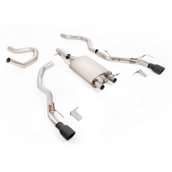 Milltek Front Pipe-Back Med Cerakote Svarta Ändrör Till Ford Ranger 2.3 PHEV
