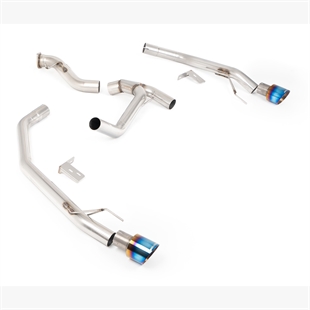 Milltek Axelbakre system med Brända/Blå Titanium-slutrör Ford Ranger 3.0 V6 TDCI