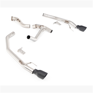 Milltek Axelbakre system med Cerakote Svarta slutrör Ford Ranger 3.0 V6 TDCI