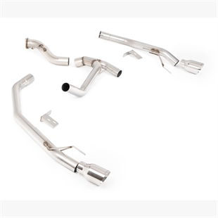 Milltek Axelbakre system med Polerade slutrör Ford Ranger 3.0 V6 TDCI