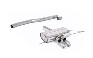 Milltek Icke-Resonerat (högre) OPF/GPF Baksystem för Standard- eller Sportdiffusor med Nedåtvända Ändrör Mini Cooper S MK4 F66