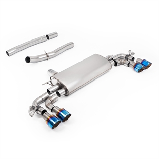 Milltek PF/GPF Bak System med Bränd/Blå Titan Spetsar BMW 1 Series M135i F70