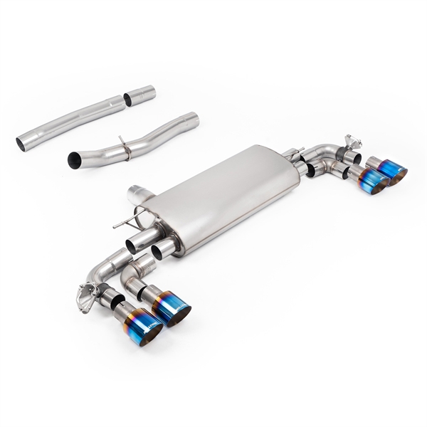 Milltek PF/GPF Bak System med Bränd/Blå Titan Spetsar BMW 1 Series M135i F70