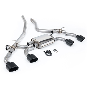 Milltek Axel-Bak System (Ventilstyrt) med Cerakote Svarta Ovala Ändrör Range Rover Sport P440/460/510/550e L461(Hybrid)