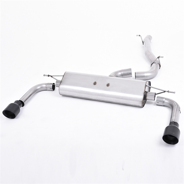 Milltek Non-Resonated (Louder) Cat-back Exhaust System With Cerakote Black Trims