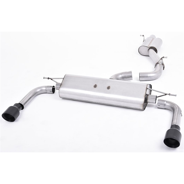 Milltek Resonated (Quieter) Cat-Back Exhaust System With Cerakote Black Trims