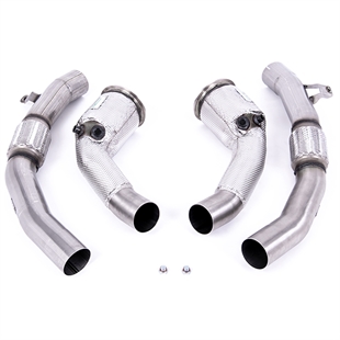 Milltek Large Bore Downpipe & Hi Flow Sports Cat Audi RS6 C8 (Non OPF/GPF Models - USA/ROW Models)