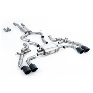 Milltek OPF/GPF-Baksystem Med GT-115 Cerakote Svarta Andrör Till BMW X3 X3M / X3M Comp (G01)