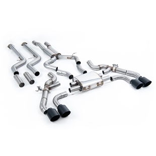 Milltek LCI - Primärt Cat-Back System med Cerakote Svarta Trims BMW X4 G02