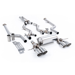 Milltek Resonansdämpat Cat-Back med GT-115 Polerade Ändrör BMW 2 Series G87 M2