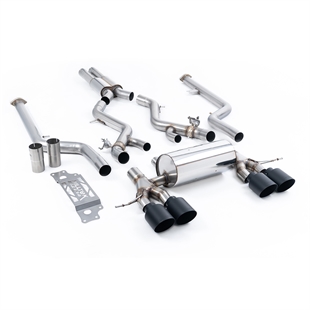 Milltek Resonansdämpat Cat-Back med GT-115 Cerakote Svarta Ändrör BMW 2 Series G87 M2