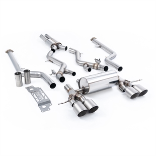 Milltek Resonansdämpat Cat-Back med GT-115 Borstade Titanändrör BMW 2 Series G87 M2