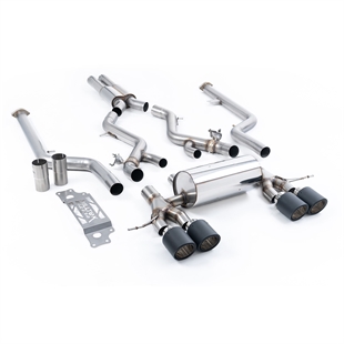 Milltek Resonansdämpat Cat-Back med JET-115 Carbon Ändrör BMW 2 Series G87 M2