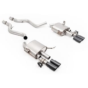 Milltek V2 Ventilstyrt Avgassystem Med Cerakote Svarta Ändrör Till BMW 3-serie E90 M3 4,0 V8 Sedan