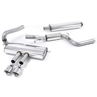 Milltek Resonansdämpat (Tystare) Cat-back Avgassystem Ford Focus MK3 ST Med Polerade Ändrör