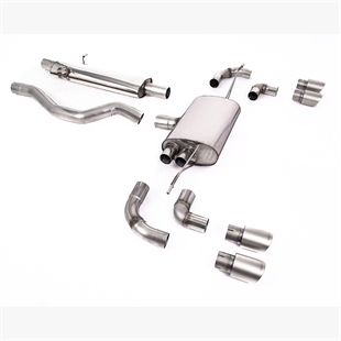 Milltek OPF/GPF Bakre System Med Resonator (Tystare) med GT-90 Titan Ändrör Land Rover Defender 110 3.0 I6 P400