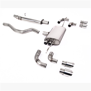 Milltek OPF/GPF Bakre System Med Resonator (Tystare) med GT-90 Polerade Ändrör Land Rover Defender 110 2.0 I4 P300 & P400e