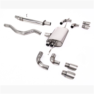 Milltek GPF/OPF Bakre System Med Resonator (Tystare) med GT-90 Titanium Ändrör Land Rover Defender 110 2.0 I4 P300 & P400e