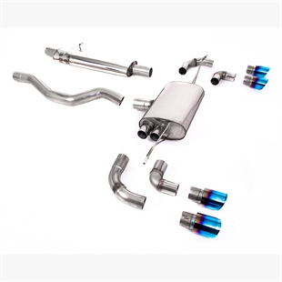 Milltek OPF/GPF Bakre System Med Resonator (Tystare) med GT-90 Brända Titanium Ändrör Land Rover Defender 110 2.0 I4 P300 & P400e