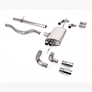 Milltek OPF/GPF Bakre System Utan Resonator (Högre) med GT-90 Polerade Ändrör Land Rover Defender 110 2.0 I4 P300 & P400e