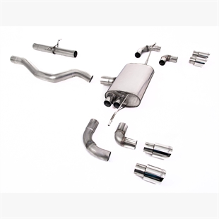 Milltek Utan Resonator (Högre) Med GT-90 Polerade Ändrör Land Rover Defender 90 2.0L I4 P300/P400e - OPF/GPF Baksystem