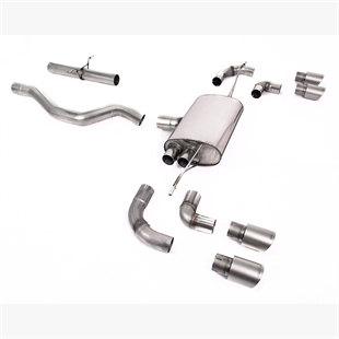 Milltek Utan Resonator (Högre) Med GT-90 Titanändrör Land Rover Defender 90 2.0L I4 P300/P400e - OPF/GPF Baksystem