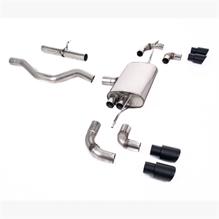 Milltek OPF/GPF Bakre System Utan Resonator (Högre) med GT-90 Cerakote Svarta Ändrör Land Rover Defender 90 3.0 I6 P400