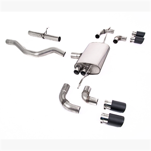 Milltek OPF/GPF Bakre System Utan Resonator (Högre) med JET-90 Carbon Ändrör Land Rover Defender 90 3.0 I6 P400