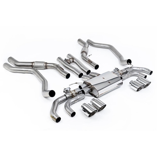 Milltek OPF/GPF Bakre Avgassystem med GT-115 Polerade Ändrör Range Rover Sport SV L461 V8