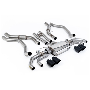 Milltek OPF/GPF Bakre Avgassystem med GT-115 Cerakote Svarta Ändrör Range Rover Sport SV L461 V8