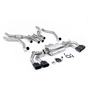 Milltek OPF/GPF Bak System (Ventilstyrt) med Cerakote Svarta Ovala Ändrör Range Rover Sport P530 L461 V8